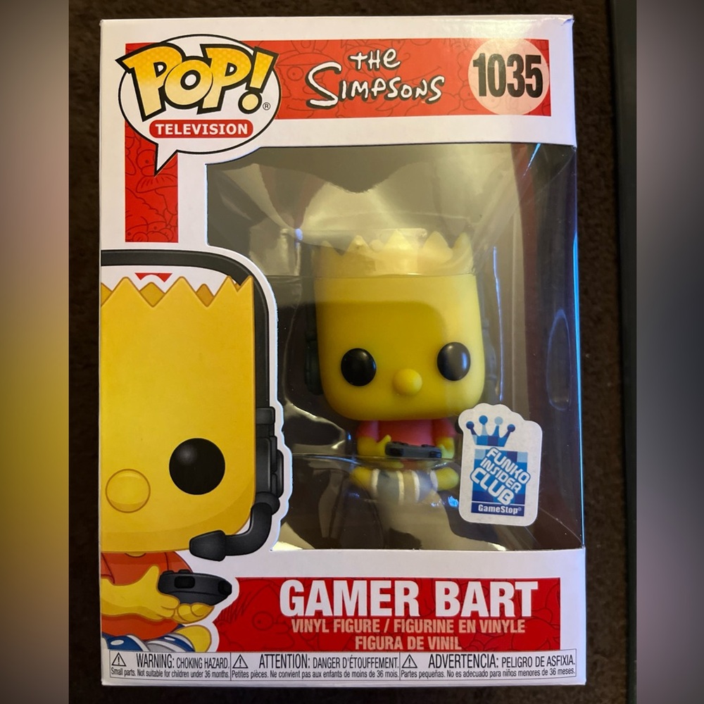Funko Pop! Vinyl: The Simpsons - Gamer Bart - GameStop (Exclusive) #1035
